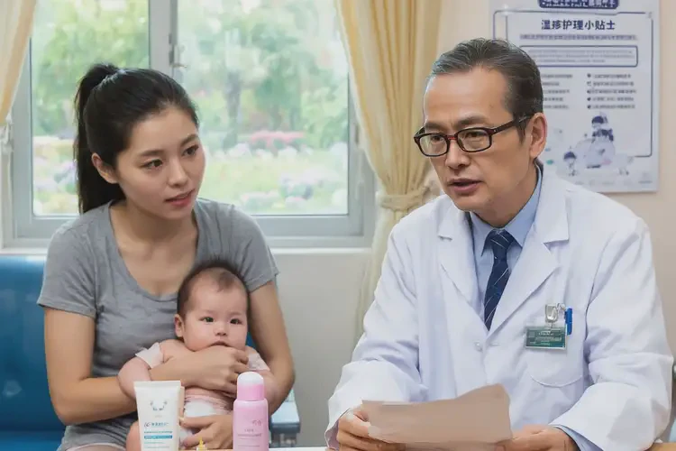 新生兒身上出現(xiàn)濕疹可不可以根治(圖1)