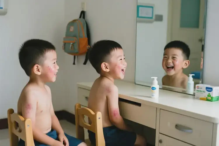 孩子全身長濕疹可以徹底自愈嗎(圖1)