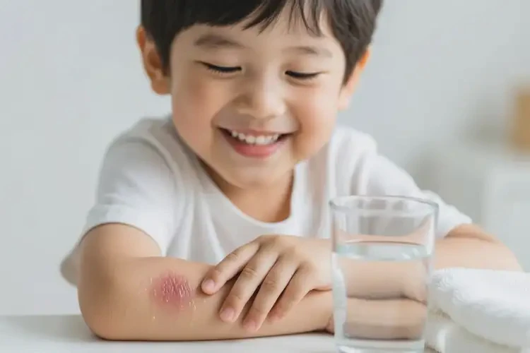 孩子手臂出現濕疹可不可以根治(圖1)