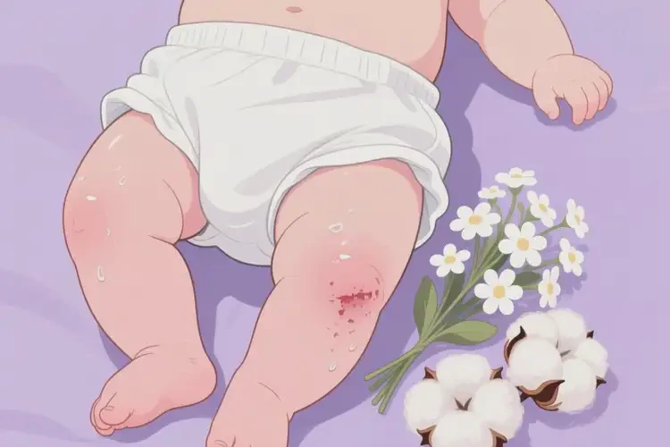 寶寶大腿上經(jīng)常長濕疹可不可以根治(圖1)