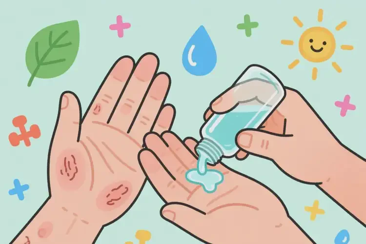 中學(xué)生手上容易長濕疹能夠徹底治愈嗎(圖1)