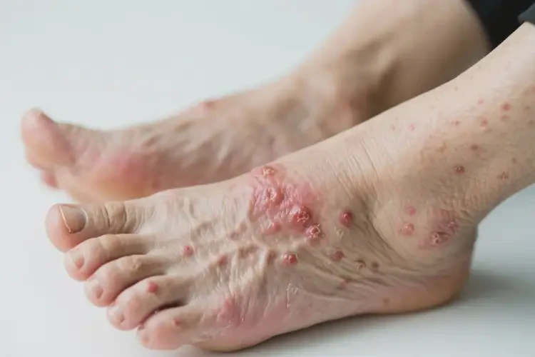 老人腳上偶爾長濕疹能靠自己自愈嗎(圖4)