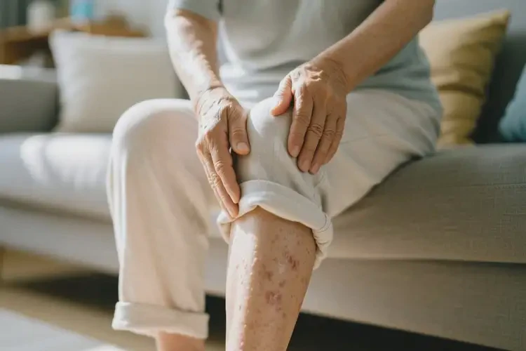 高齡老人小腿上出現(xiàn)濕疹能不能根治(圖1)