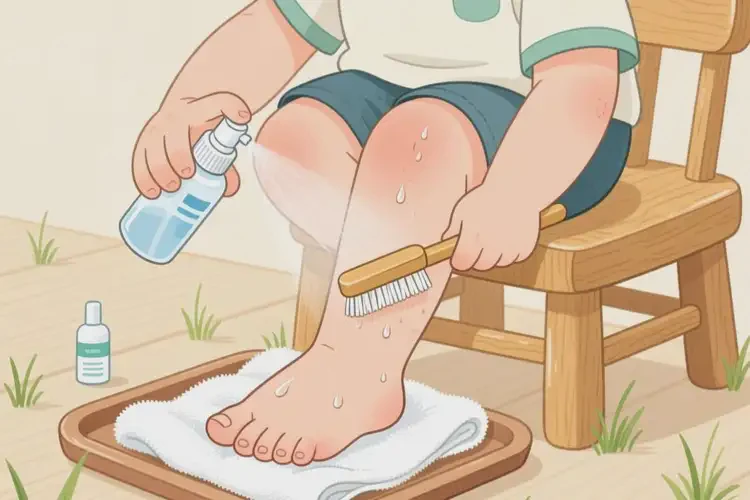 儿童脚上容易长湿疹可不可以根治(图1)