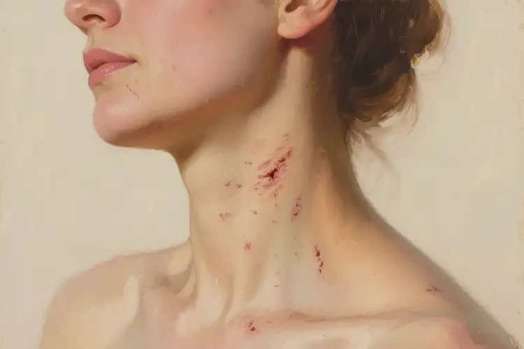 女生脖子長濕疹能靠自己自愈嗎(圖1)