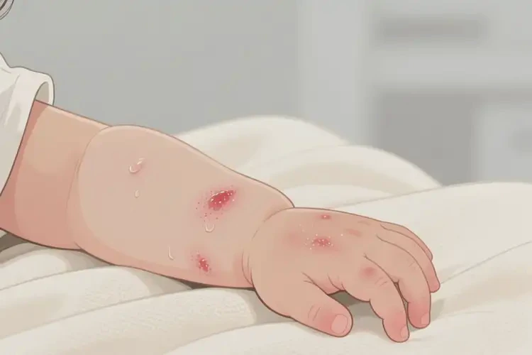 幼兒手臂上起濕疹能徹底自愈嗎(圖3)