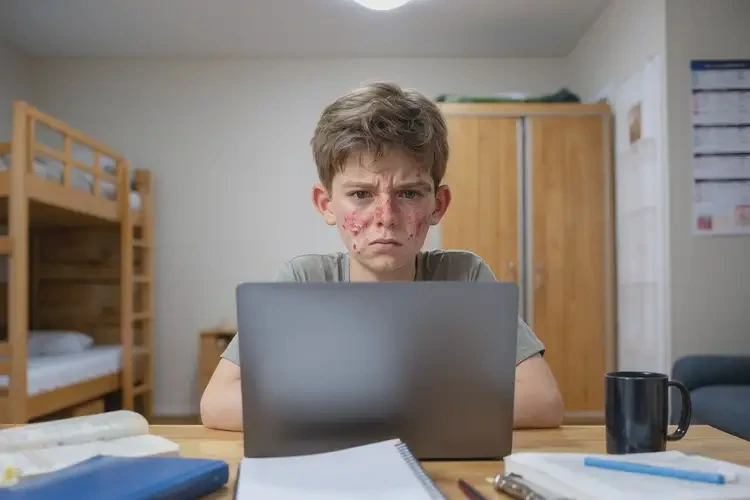 大學生面部偶爾起濕疹不管它會自己自愈嗎(圖3)