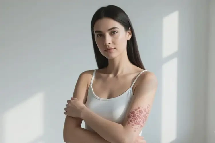 女性手臂上長(zhǎng)濕疹可以徹底自愈嗎(圖1)