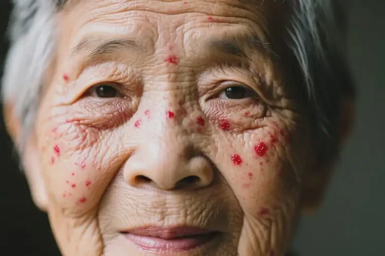 老年人面部長濕疹不管它會自己痊愈嗎(圖4)