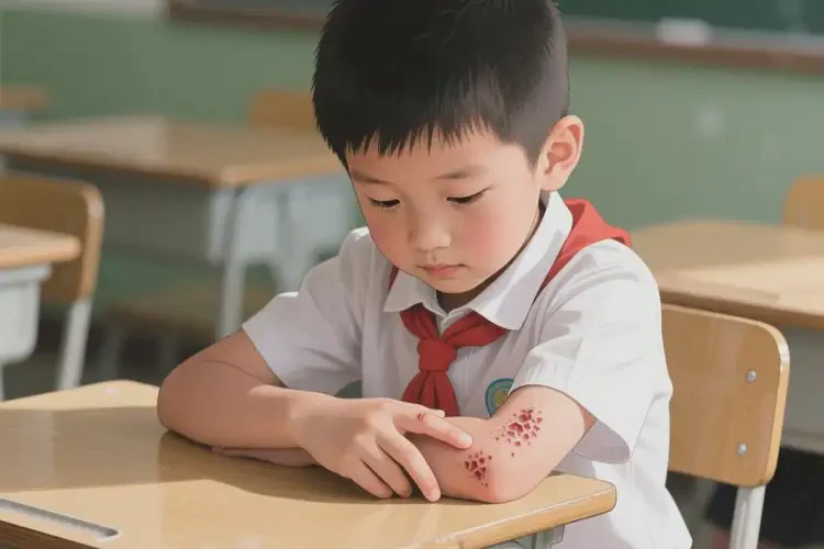 小學(xué)生手臂上出現(xiàn)濕疹不管它會自己好嗎(圖3)