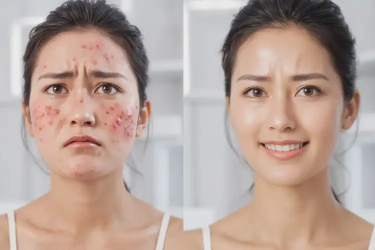 女人面部經常長濕疹不管它會自己好嗎(圖1)