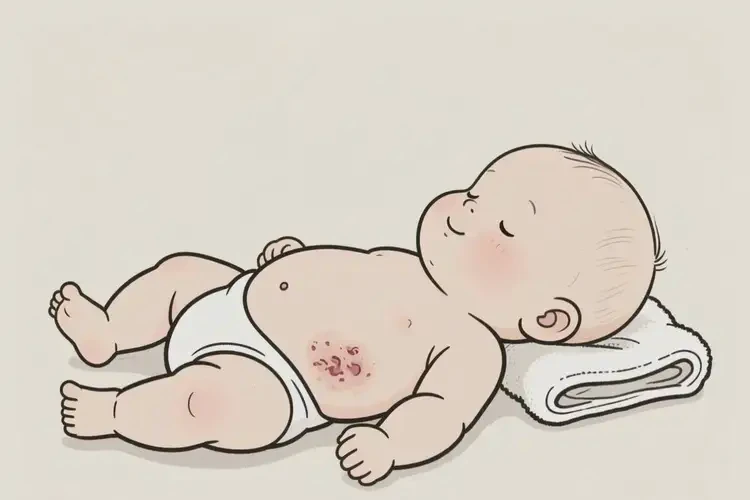 寶寶肚子上出現(xiàn)濕疹可不可以根治(圖2)