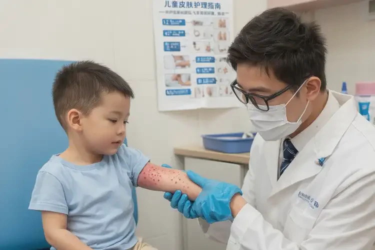 幼兒手臂上偶爾起濕疹不管它會(huì)自己痊愈嗎(圖1)