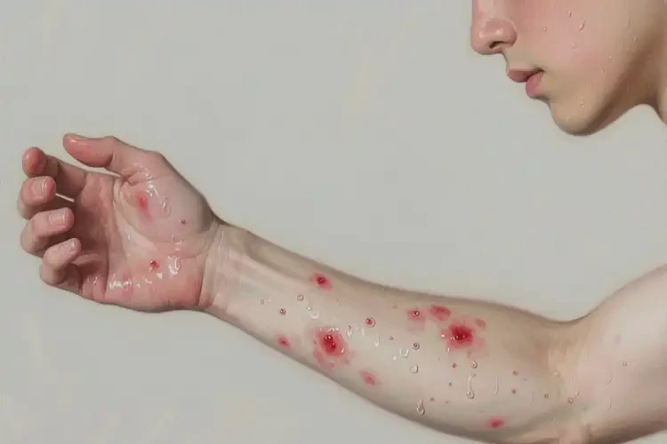 男生手臂上出現(xiàn)濕疹可不可以根治(圖3)