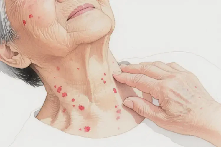 老年人脖子有湿疹不管它会自己自愈吗(图3)