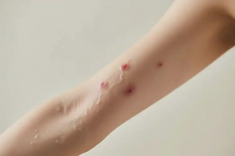 女人手臂上偶爾起濕疹能不能根治(圖2)