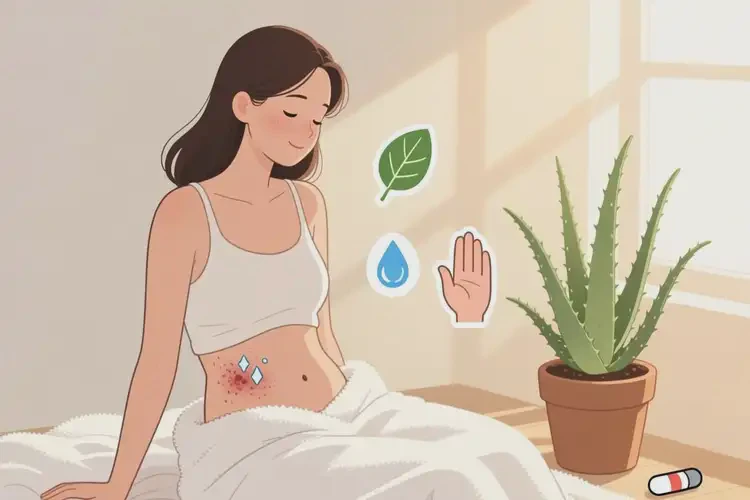 女人肚子容易起濕疹可以徹底自愈嗎(圖2)