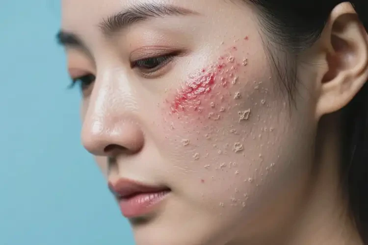 女人臉上長(zhǎng)濕疹能不能根治(圖2)