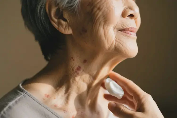 老年人脖子經(jīng)常長濕疹可不可以根治(圖2)