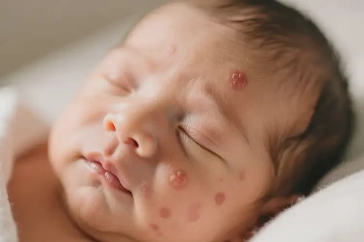 新生儿面部偶尔长湿疹可不可以根治(图2)
