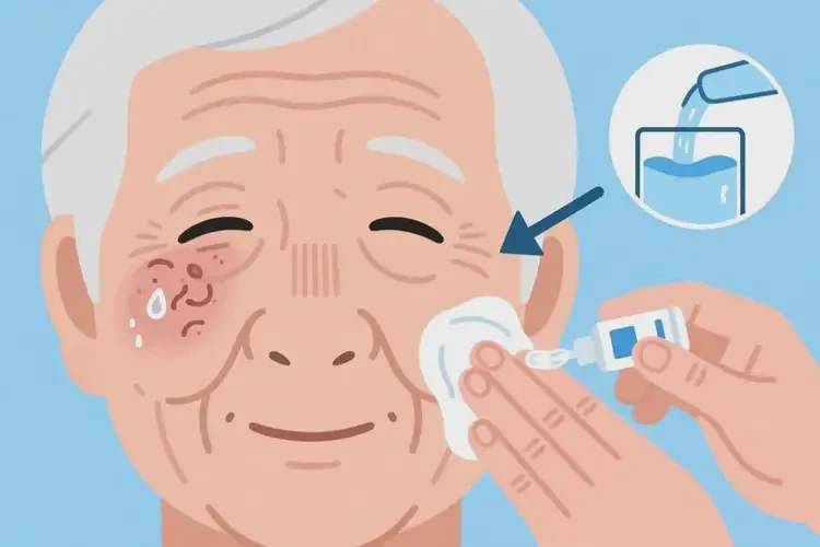 老人面部長濕疹可不可以根治(圖3)