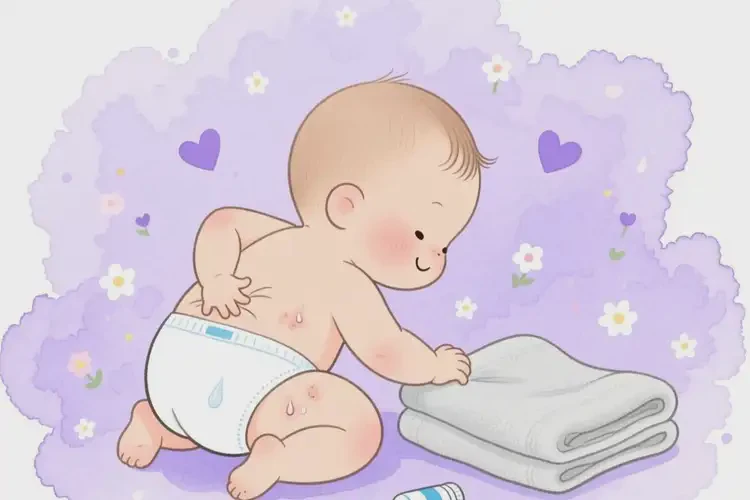 新生兒屁股上經(jīng)常起濕疹可不可以根治(圖1)