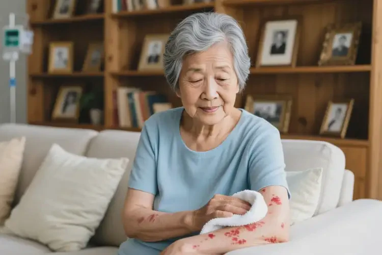 老人手臂上容易长湿疹可不可以根治(图2)