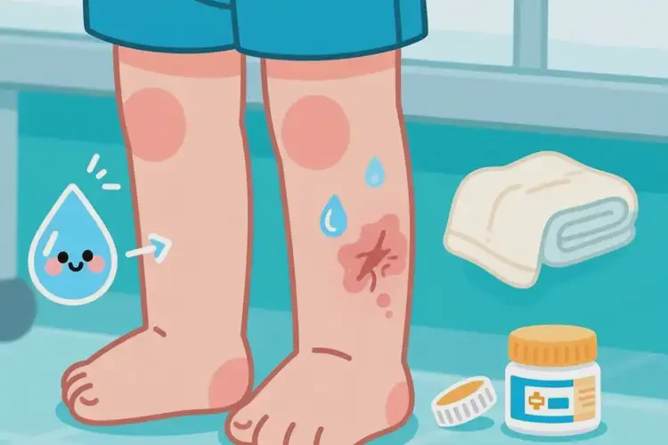 孩子小腿上長濕疹可不可以根治(圖2)