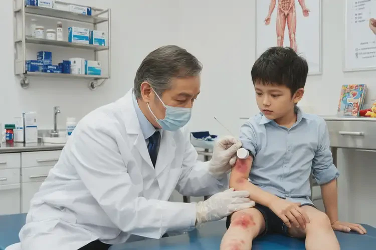 小兒手臂上長(zhǎng)濕疹不管它會(huì)自己好嗎(圖2)