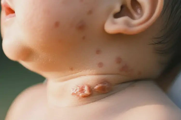 嬰兒脖子上有濕疹可以徹底自愈嗎(圖4)