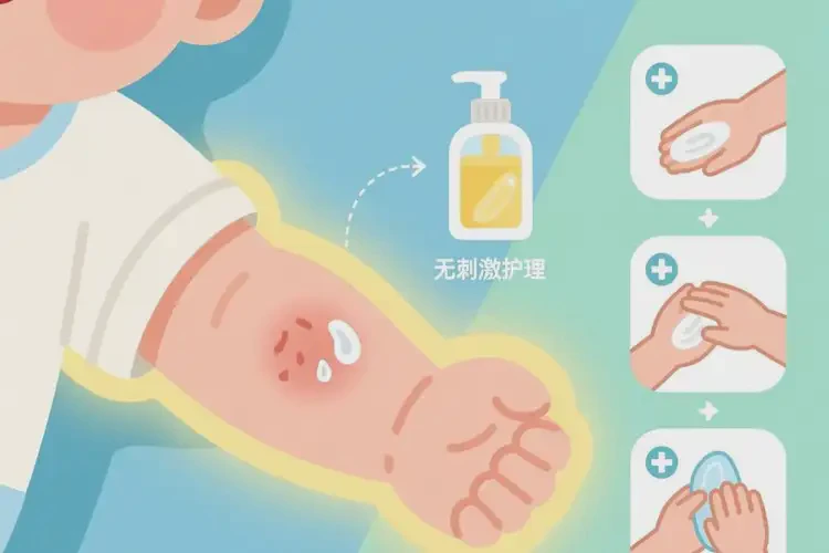 嬰兒手臂長濕疹能徹底自愈嗎(圖2)