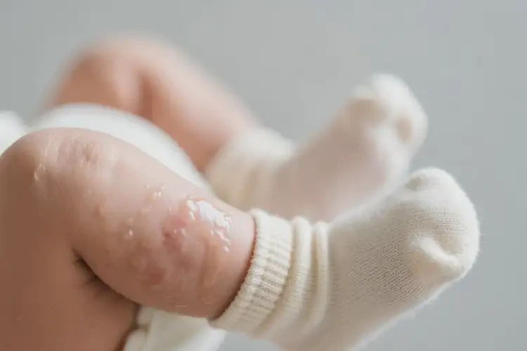 新生兒小腿上出濕疹可不可以根治(圖3)