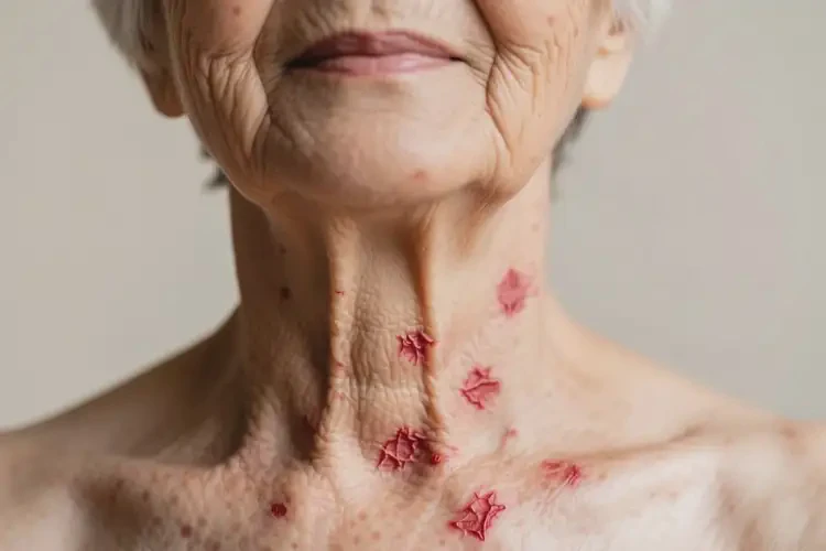 老人脖子上有濕疹可不可以根治(圖2)
