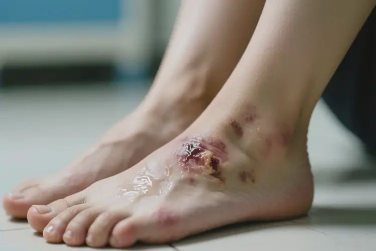 女生腳上出現(xiàn)濕疹可不可以根治(圖2)