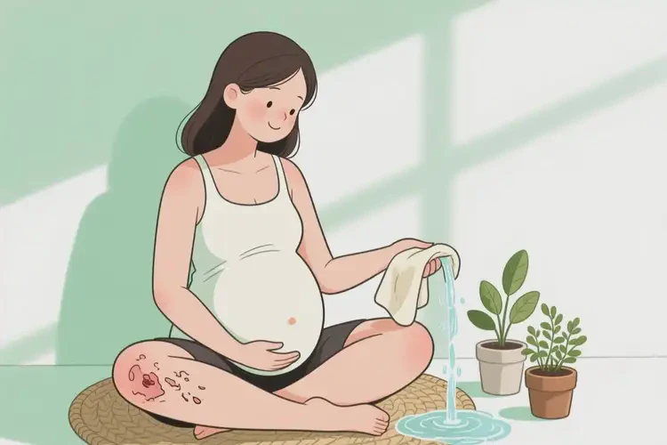 產(chǎn)婦大腿上經(jīng)常長濕疹可不可以徹底自愈(圖1)