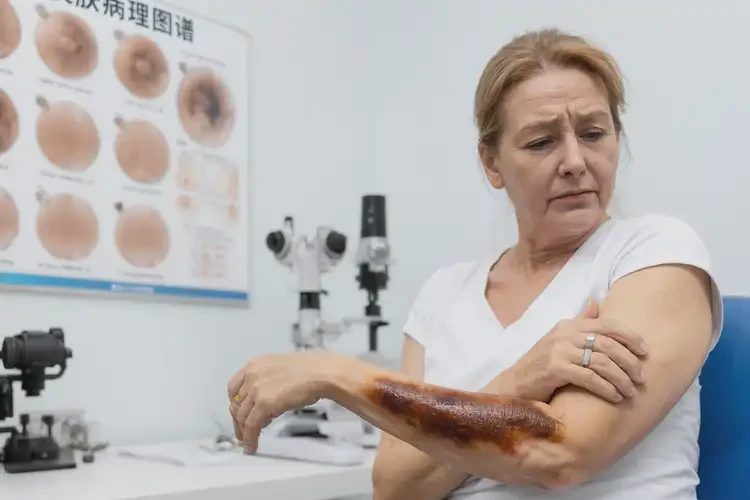 大學(xué)生大腿長濕疹不管它會自己好嗎(圖2)