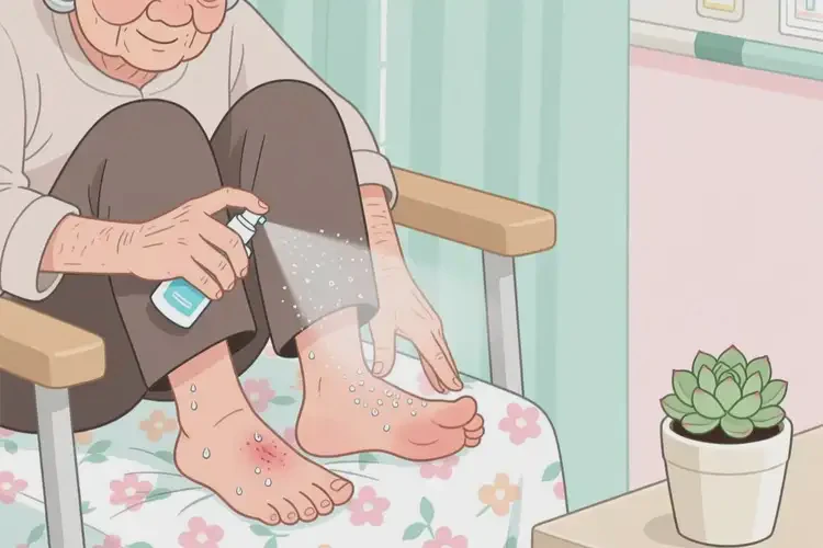 高齡老人腳上有濕疹能不能根治(圖1)