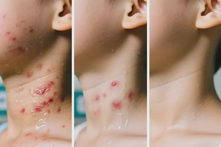 少兒脖子上偶爾長(zhǎng)濕疹能徹底自愈嗎(圖1)