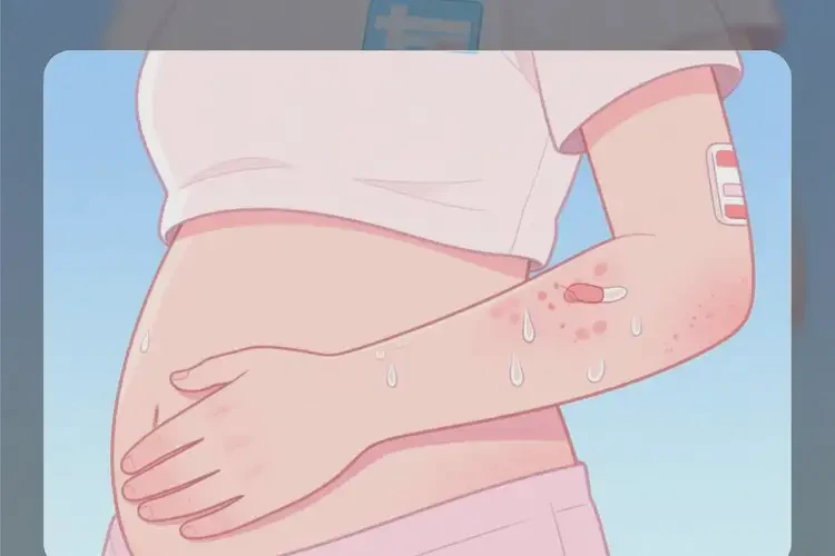 女人手臂上經(jīng)常長濕疹不管它會自己好嗎(圖2)