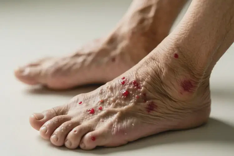 老人腳上偶爾長濕疹能靠自己自愈嗎(圖3)