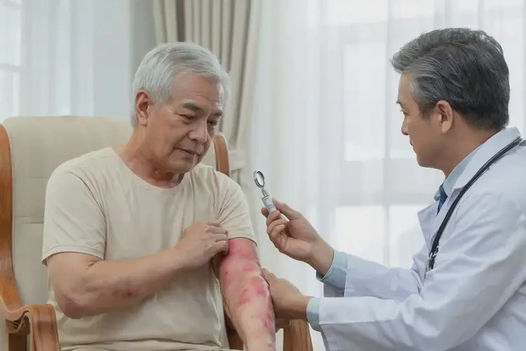 老年人屁股上有濕疹能靠自己自愈嗎(圖3)