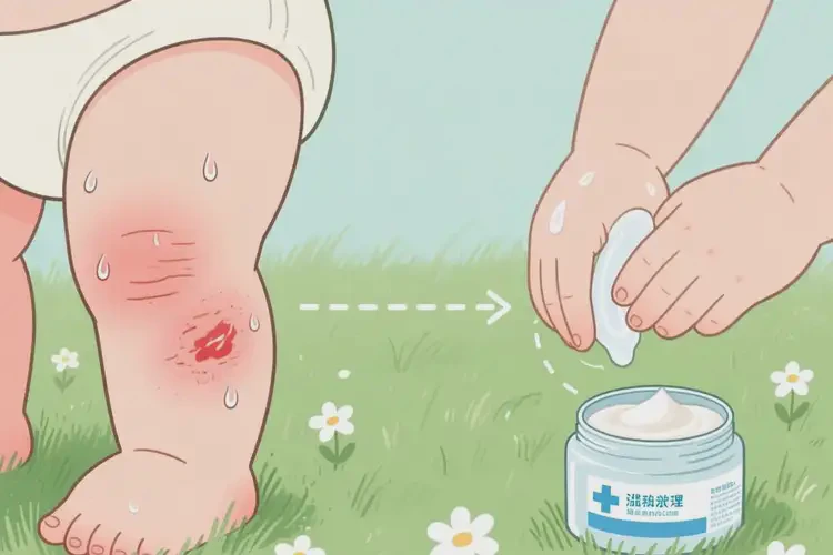 寶寶大腿出現(xiàn)濕疹可不可以根治(圖2)