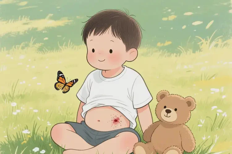 小孩肚子上容易起濕疹可不可以根治(圖1)