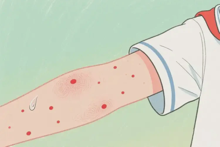 小學(xué)生手臂上偶爾長(zhǎng)濕疹不管它會(huì)自己自愈嗎(圖2)