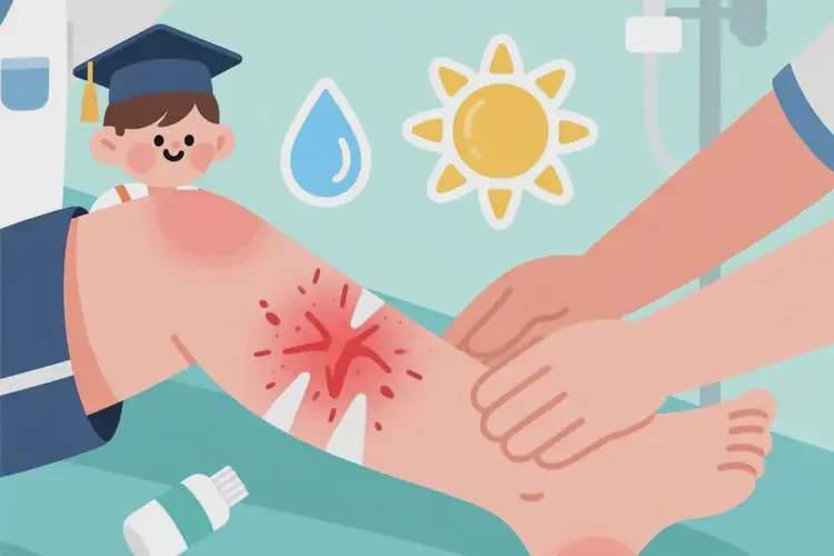 大學(xué)生小腿上出現(xiàn)濕疹能夠徹底治愈嗎(圖1)