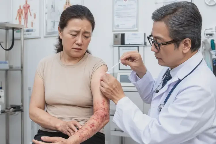 女性手臂上長濕疹可不可以根治(圖3)