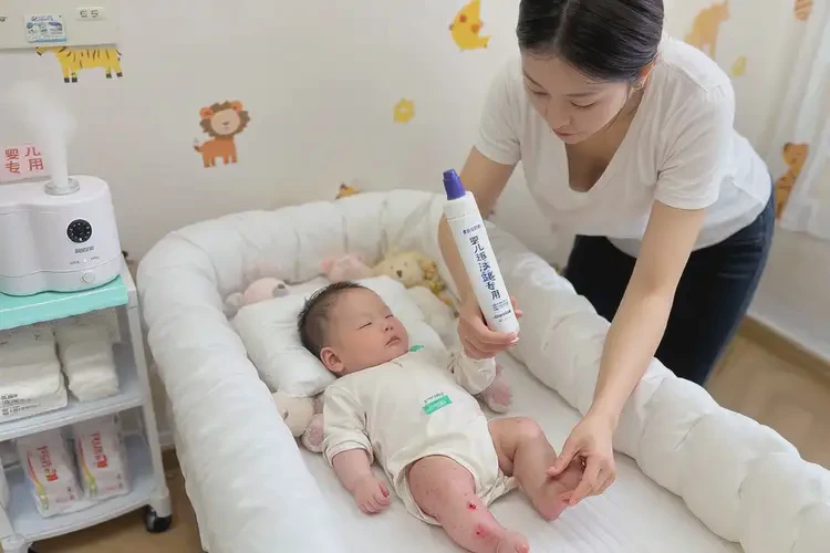 婴儿大腿上经常长湿疹不管它会自己自愈吗(图1)