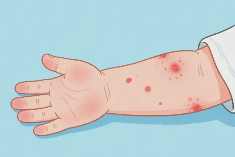 幼儿手臂上偶尔长湿疹不管它会自己自愈吗(图4)