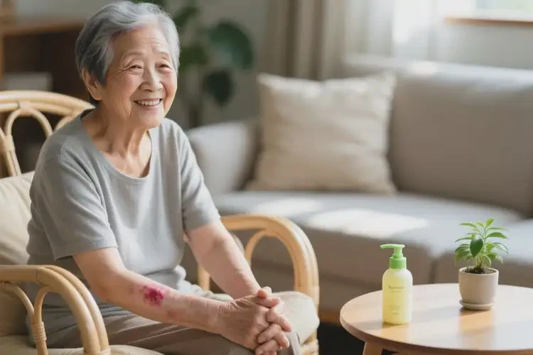 高齡老人臉上偶爾長濕疹能不能根治(圖1)