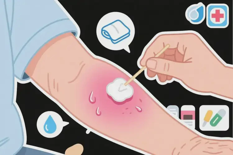 老人手臂出現(xiàn)濕疹可不可以根治(圖2)